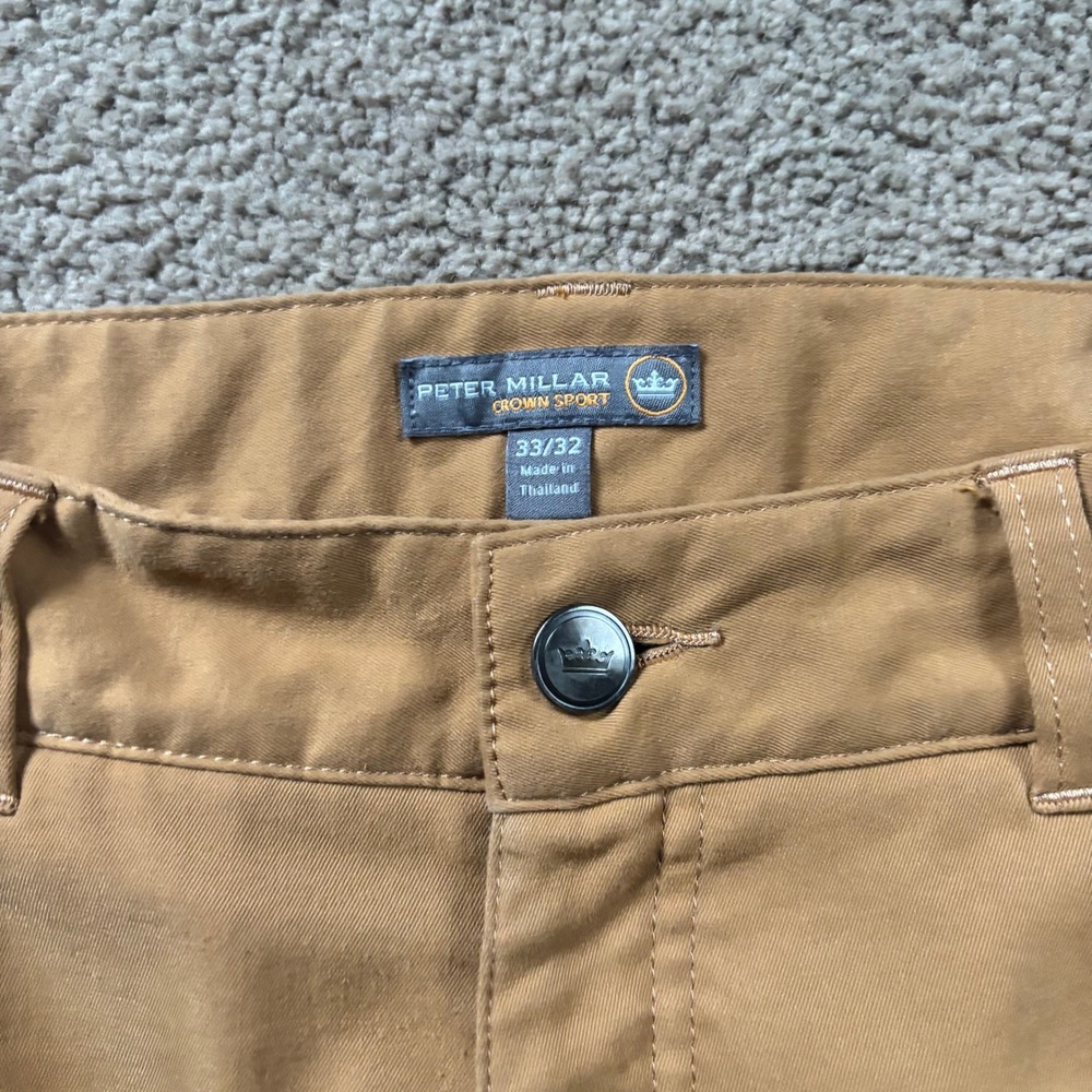 Peter Millar Tan 5 Pocket Pants - Picture 2 of 8